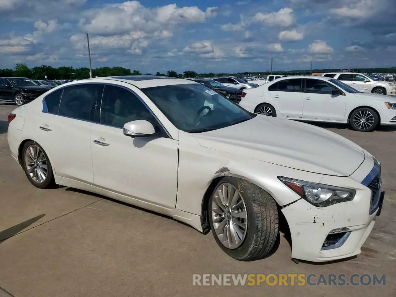 4 Photograph of a damaged car JN1EV7BP9MM701762 INFINITI Q50 2021