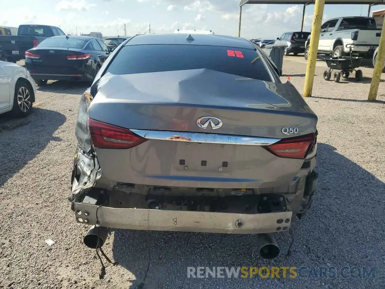 6 Photograph of a damaged car JN1EV7BP9MM702393 INFINITI Q50 2021