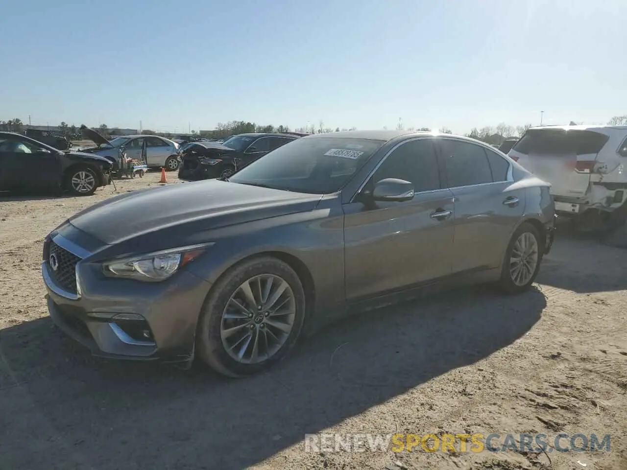1 Photograph of a damaged car JN1EV7BP9MM702524 INFINITI Q50 2021