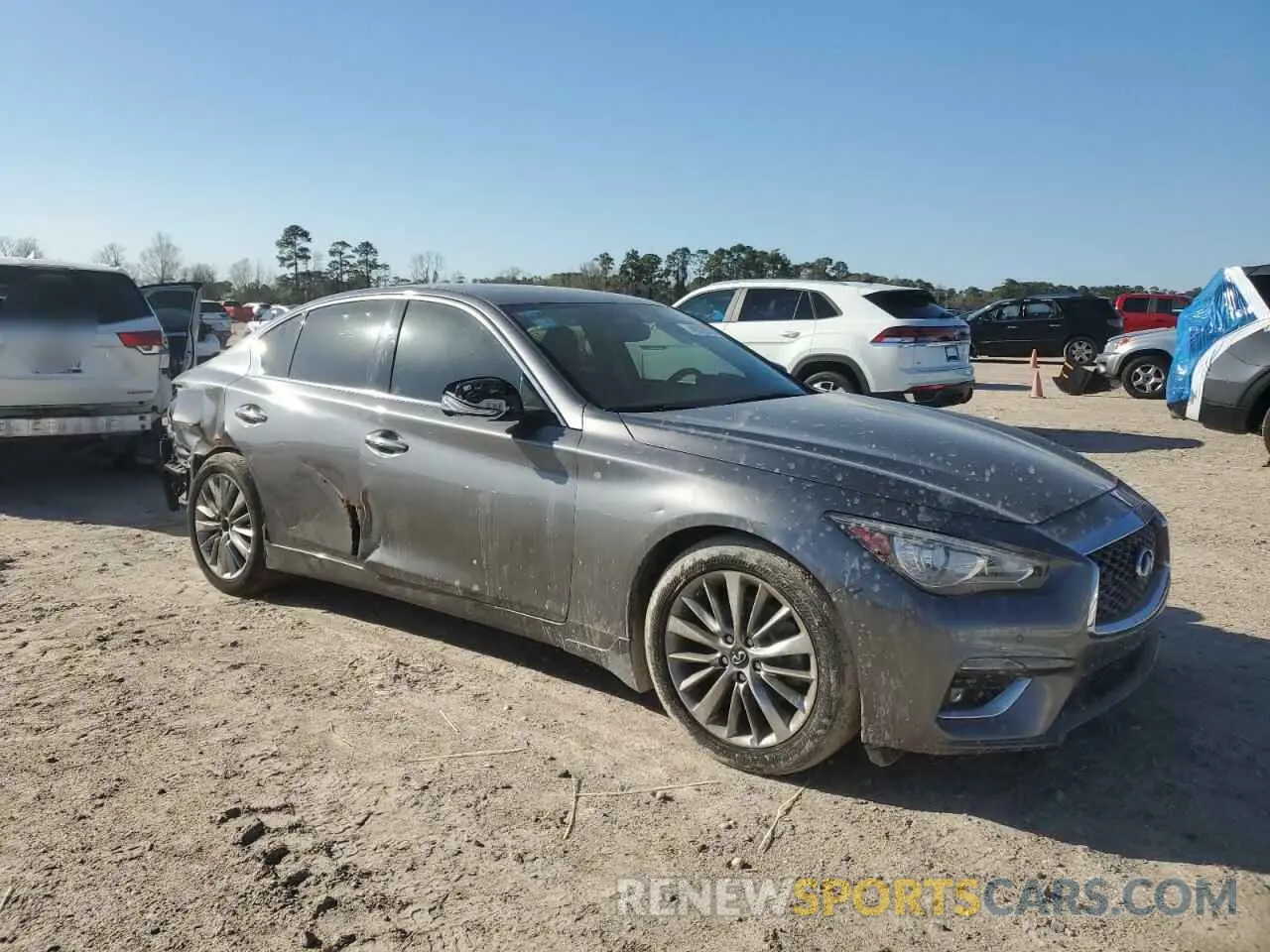 4 Photograph of a damaged car JN1EV7BP9MM702524 INFINITI Q50 2021