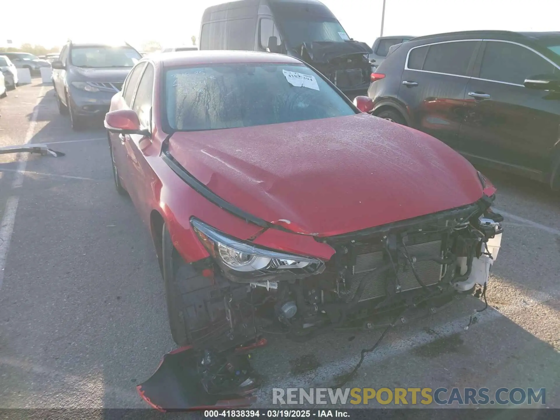 1 Photograph of a damaged car JN1EV7BPXMM705321 INFINITI Q50 2021