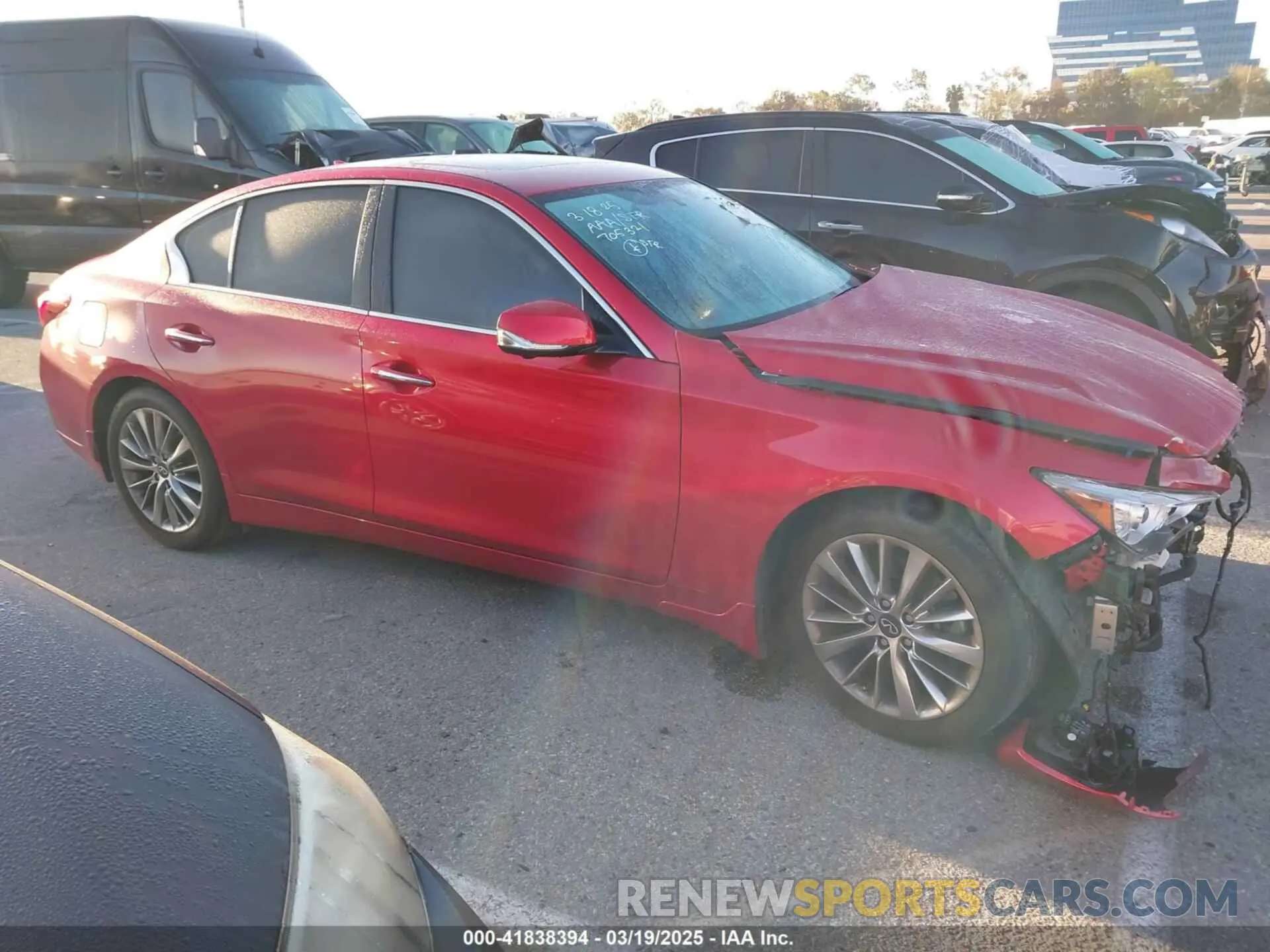 14 Photograph of a damaged car JN1EV7BPXMM705321 INFINITI Q50 2021