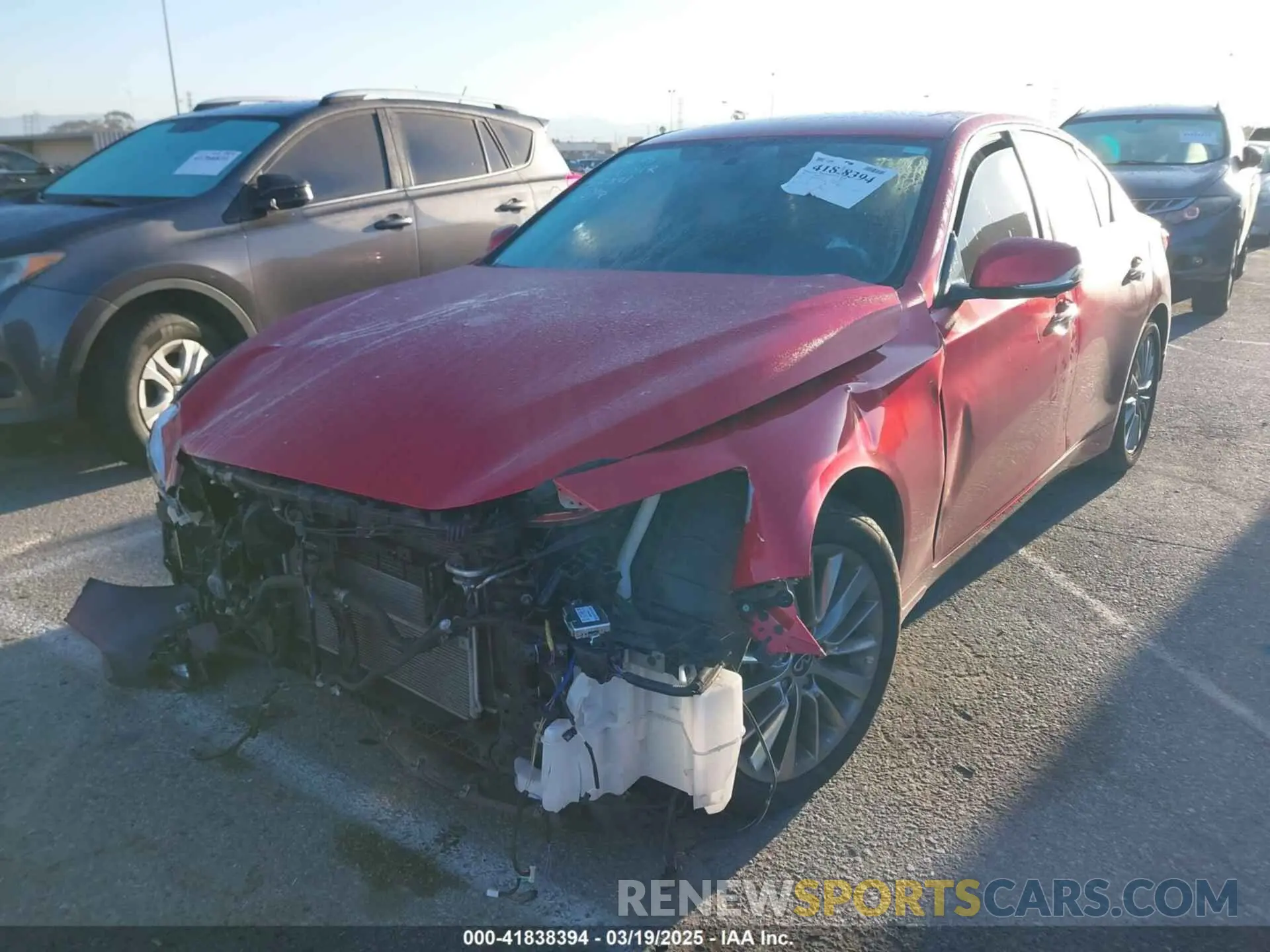 2 Photograph of a damaged car JN1EV7BPXMM705321 INFINITI Q50 2021
