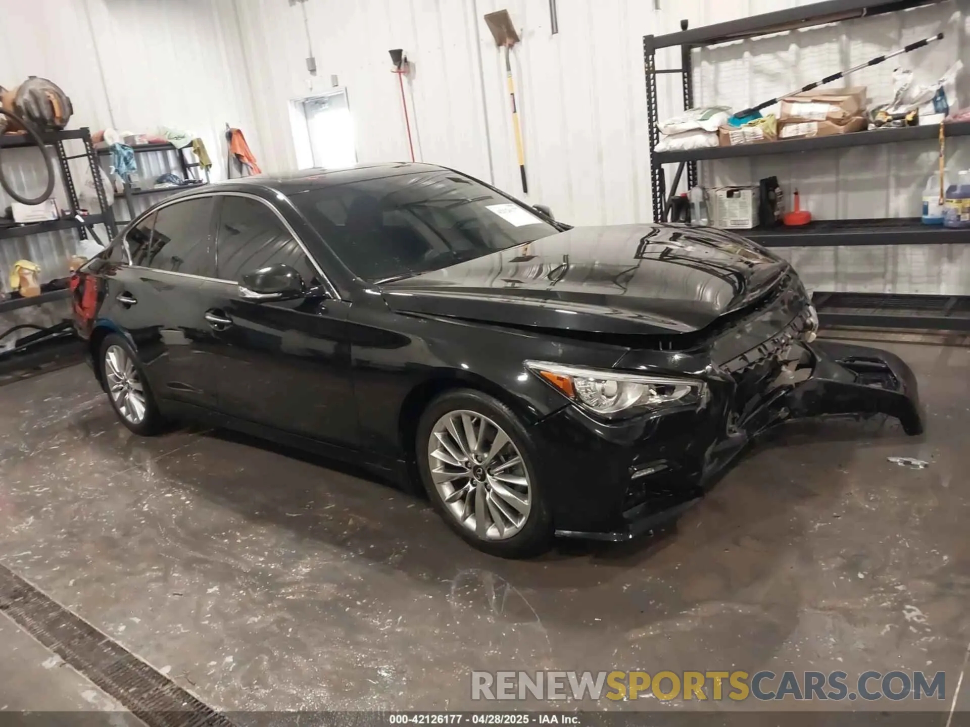 1 Photograph of a damaged car JN1EV7BR0MM755324 INFINITI Q50 2021