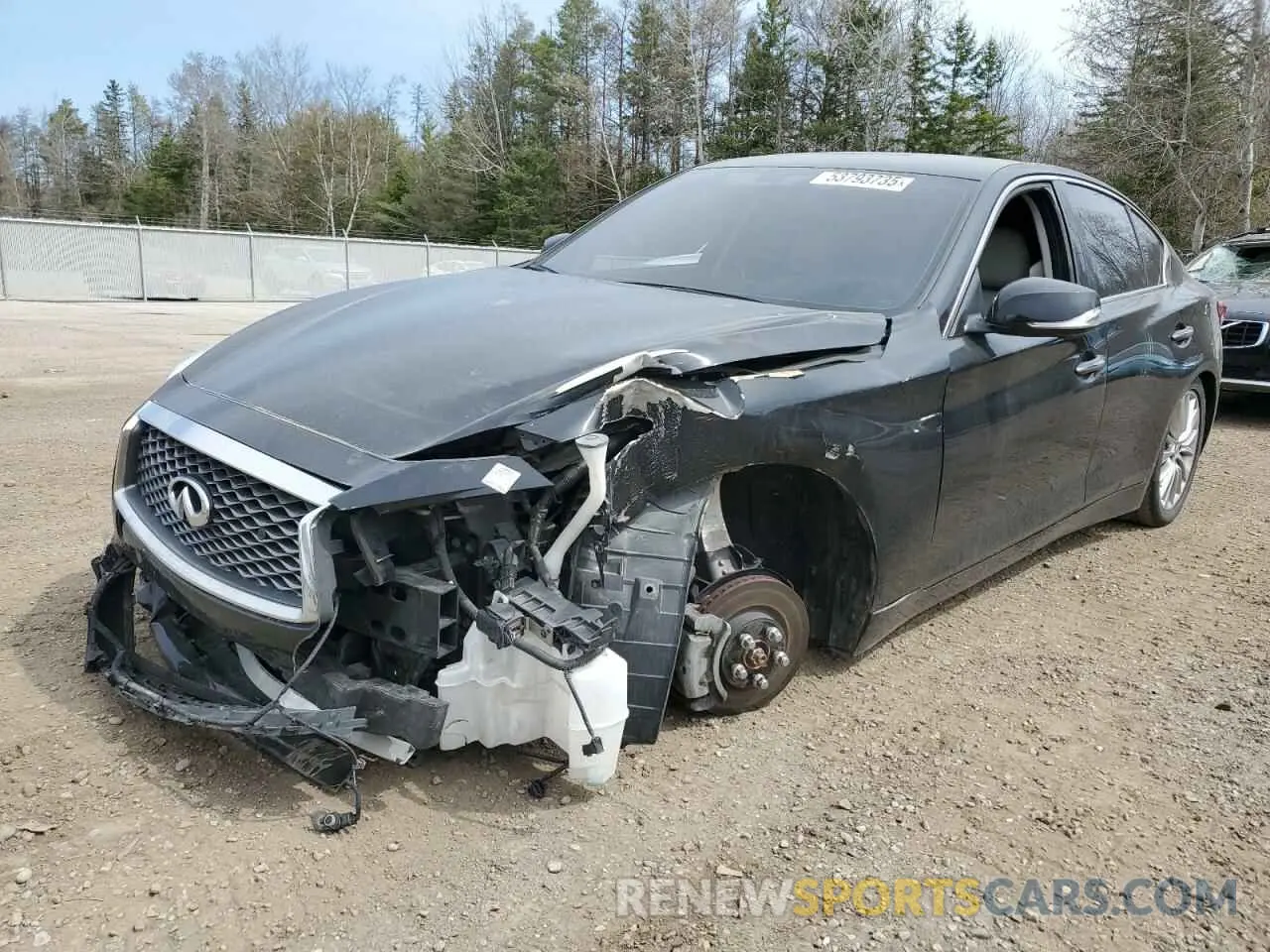 1 Photograph of a damaged car JN1EV7BR1MM754392 INFINITI Q50 2021