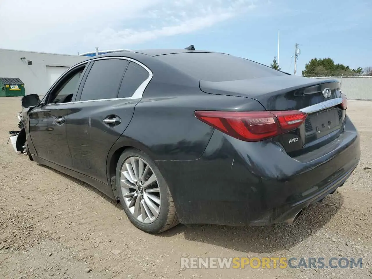 2 Photograph of a damaged car JN1EV7BR1MM754392 INFINITI Q50 2021
