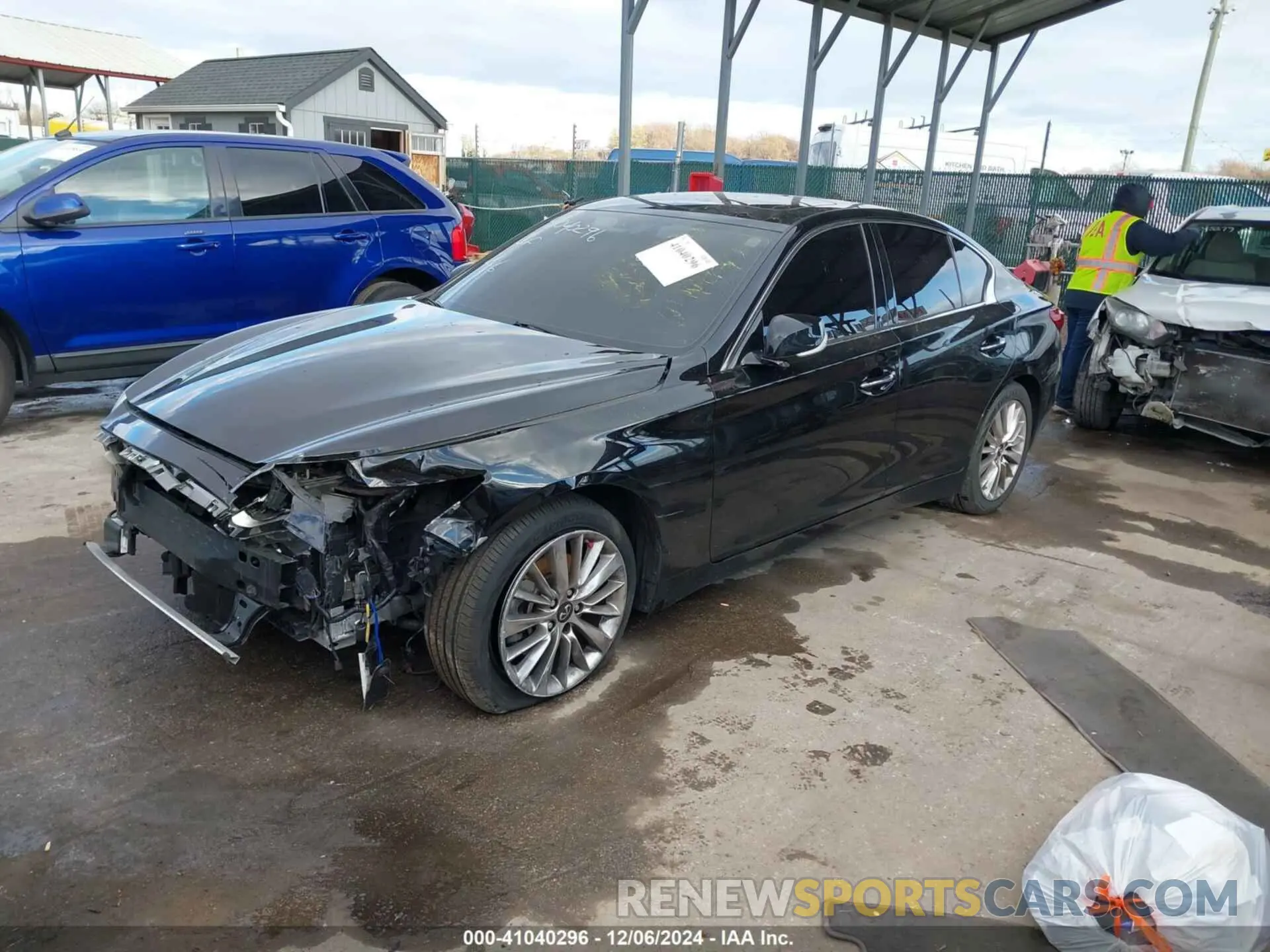 2 Photograph of a damaged car JN1EV7BR2MM756006 INFINITI Q50 2021