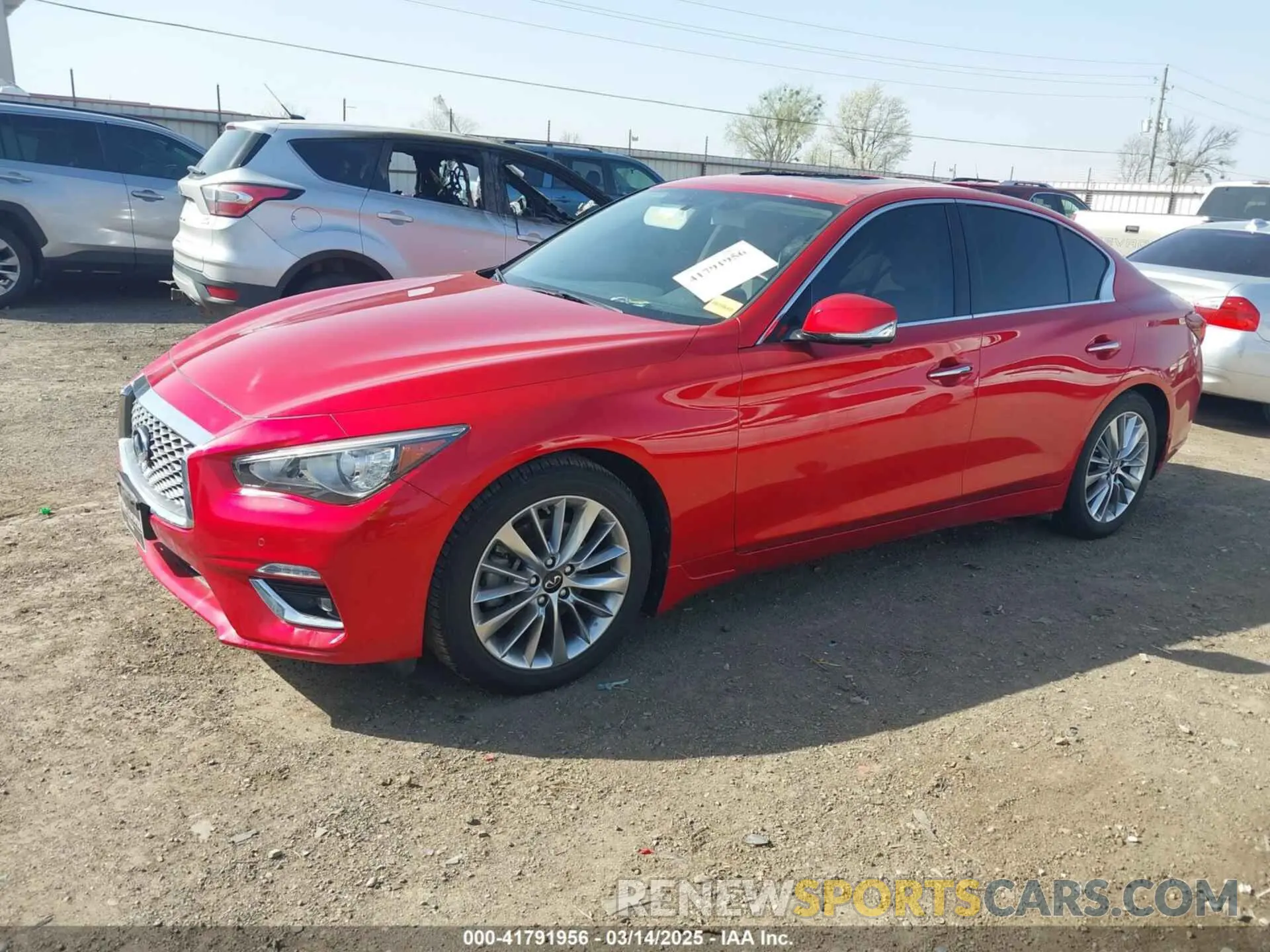 2 Photograph of a damaged car JN1EV7BR3MM750909 INFINITI Q50 2021