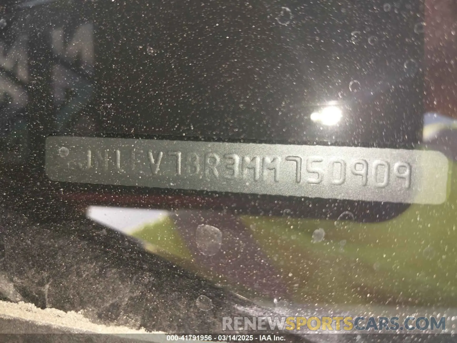 9 Photograph of a damaged car JN1EV7BR3MM750909 INFINITI Q50 2021