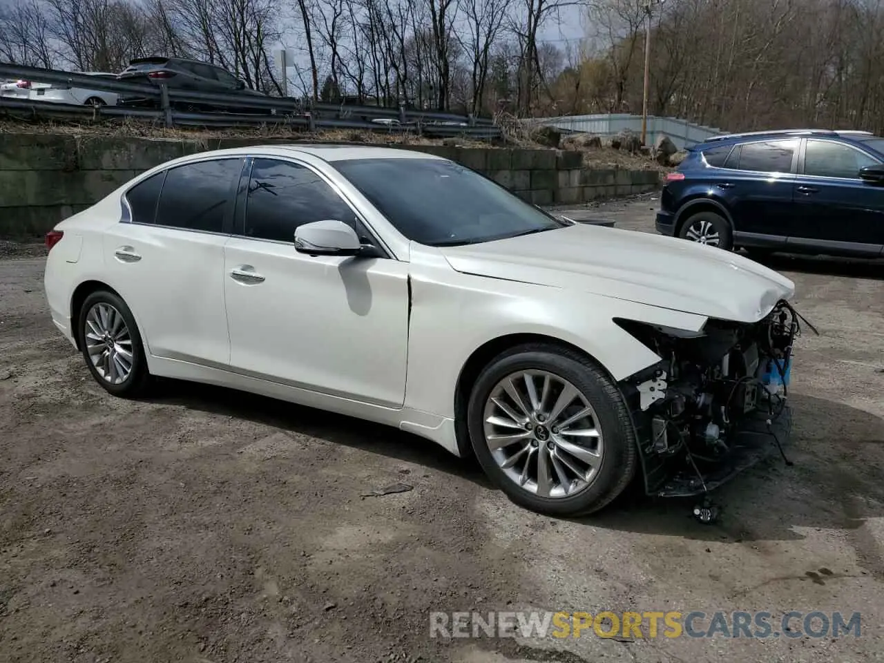 4 Photograph of a damaged car JN1EV7BR3MM753826 INFINITI Q50 2021