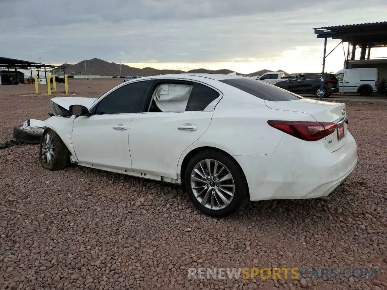 2 Photograph of a damaged car JN1EV7BR4MM752782 INFINITI Q50 2021