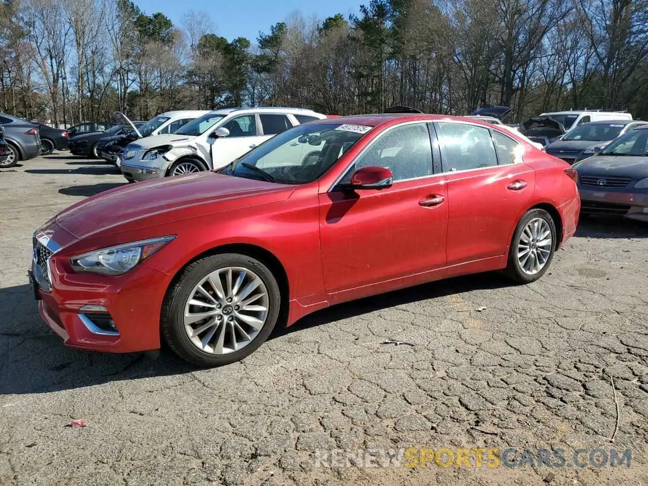 1 Photograph of a damaged car JN1EV7BR5MM750068 INFINITI Q50 2021