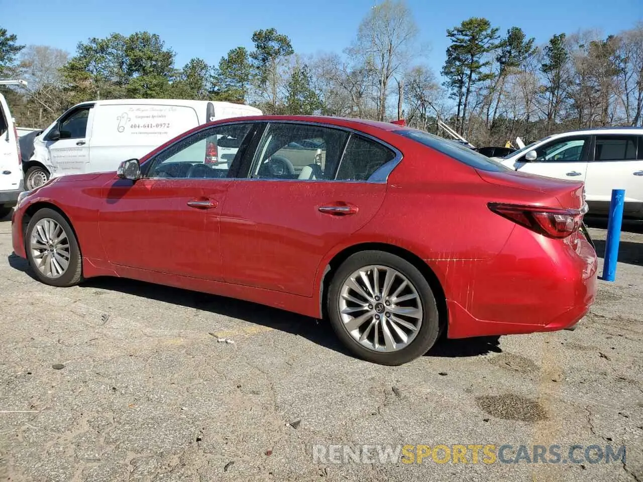 2 Photograph of a damaged car JN1EV7BR5MM750068 INFINITI Q50 2021