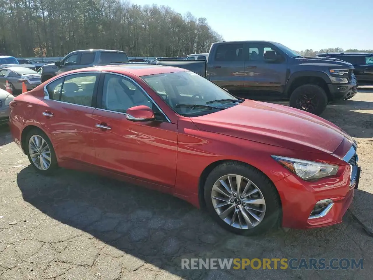 4 Photograph of a damaged car JN1EV7BR5MM750068 INFINITI Q50 2021