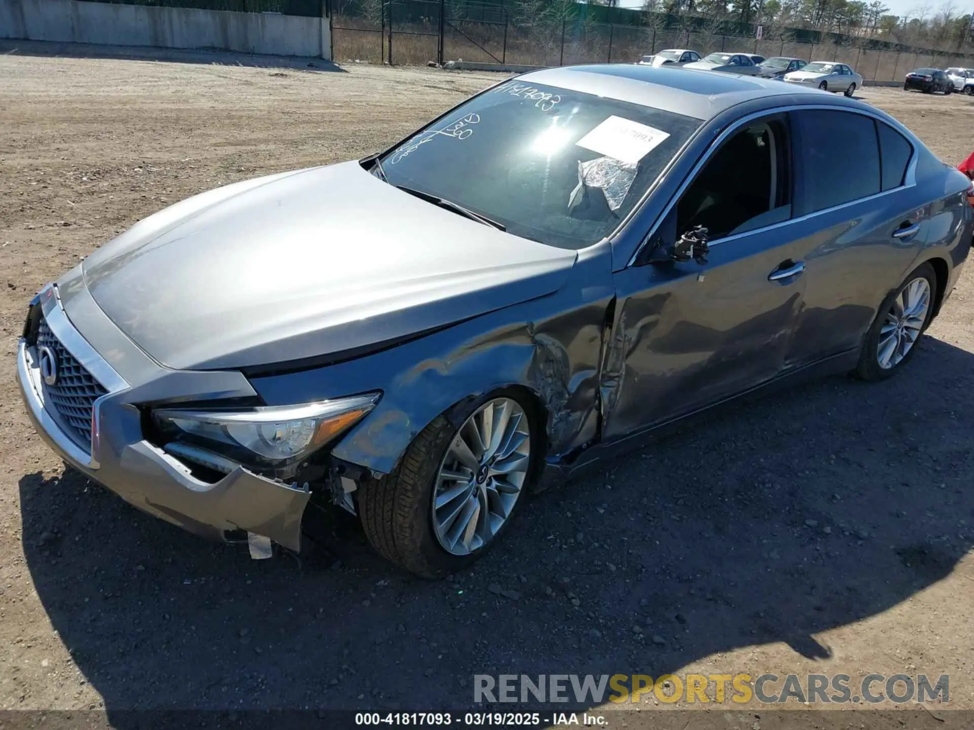 6 Photograph of a damaged car JN1EV7BR5MM751785 INFINITI Q50 2021