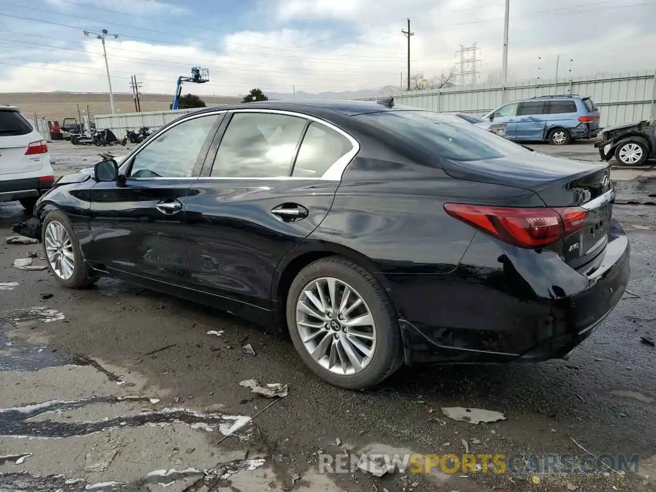 2 Photograph of a damaged car JN1EV7BR6MM751133 INFINITI Q50 2021