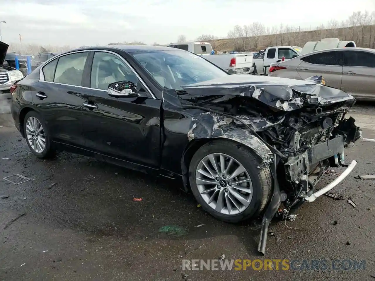 4 Photograph of a damaged car JN1EV7BR6MM751133 INFINITI Q50 2021