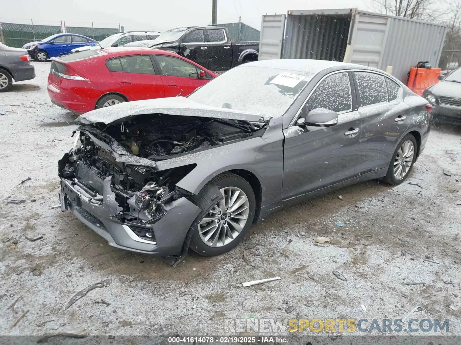 2 Photograph of a damaged car JN1EV7BR6MM751536 INFINITI Q50 2021