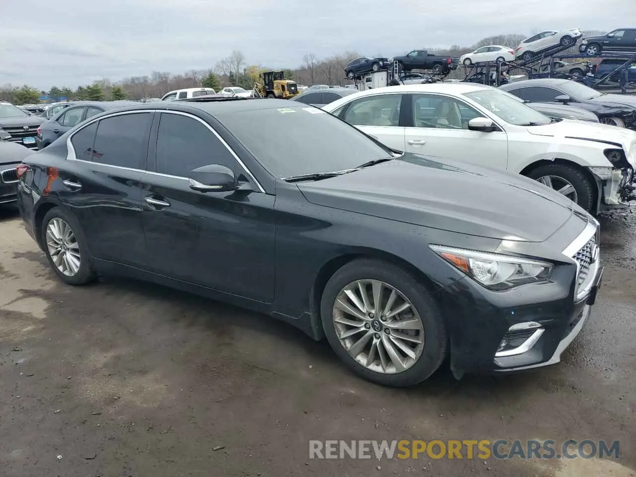 4 Photograph of a damaged car JN1EV7BR6MM752637 INFINITI Q50 2021