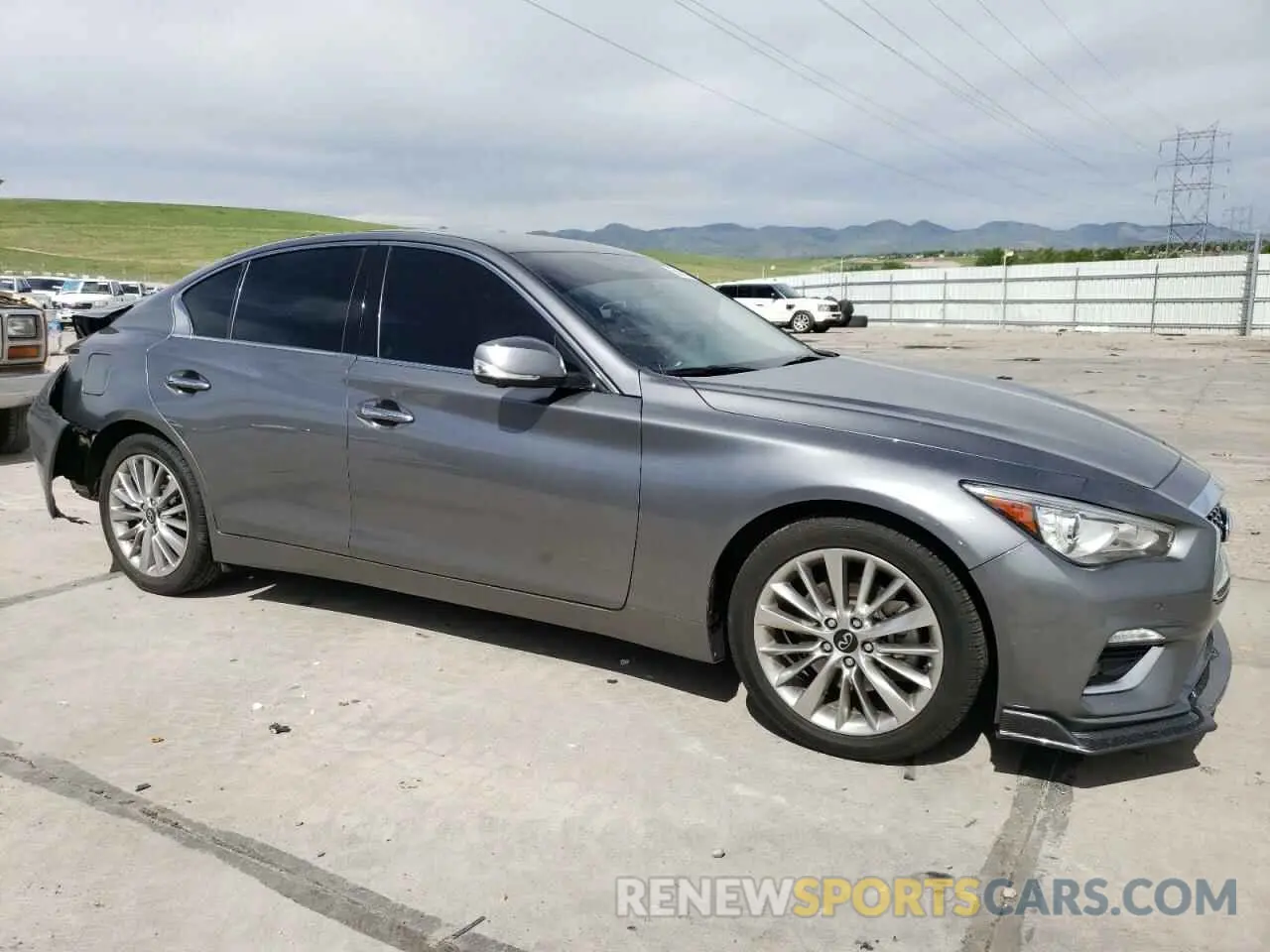 4 Photograph of a damaged car JN1EV7BR7MM752758 INFINITI Q50 2021
