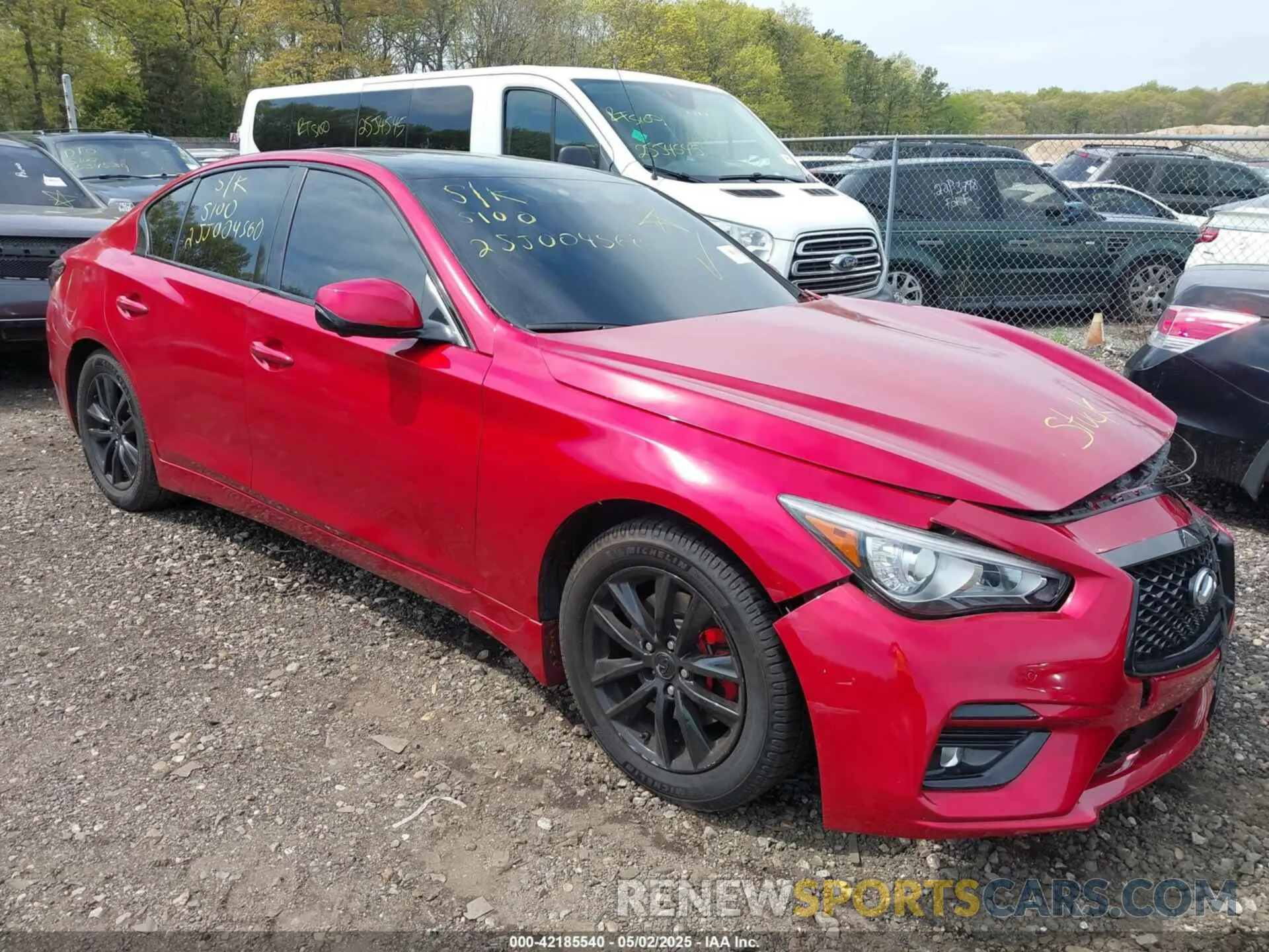 1 Photograph of a damaged car JN1EV7BR8MM750534 INFINITI Q50 2021