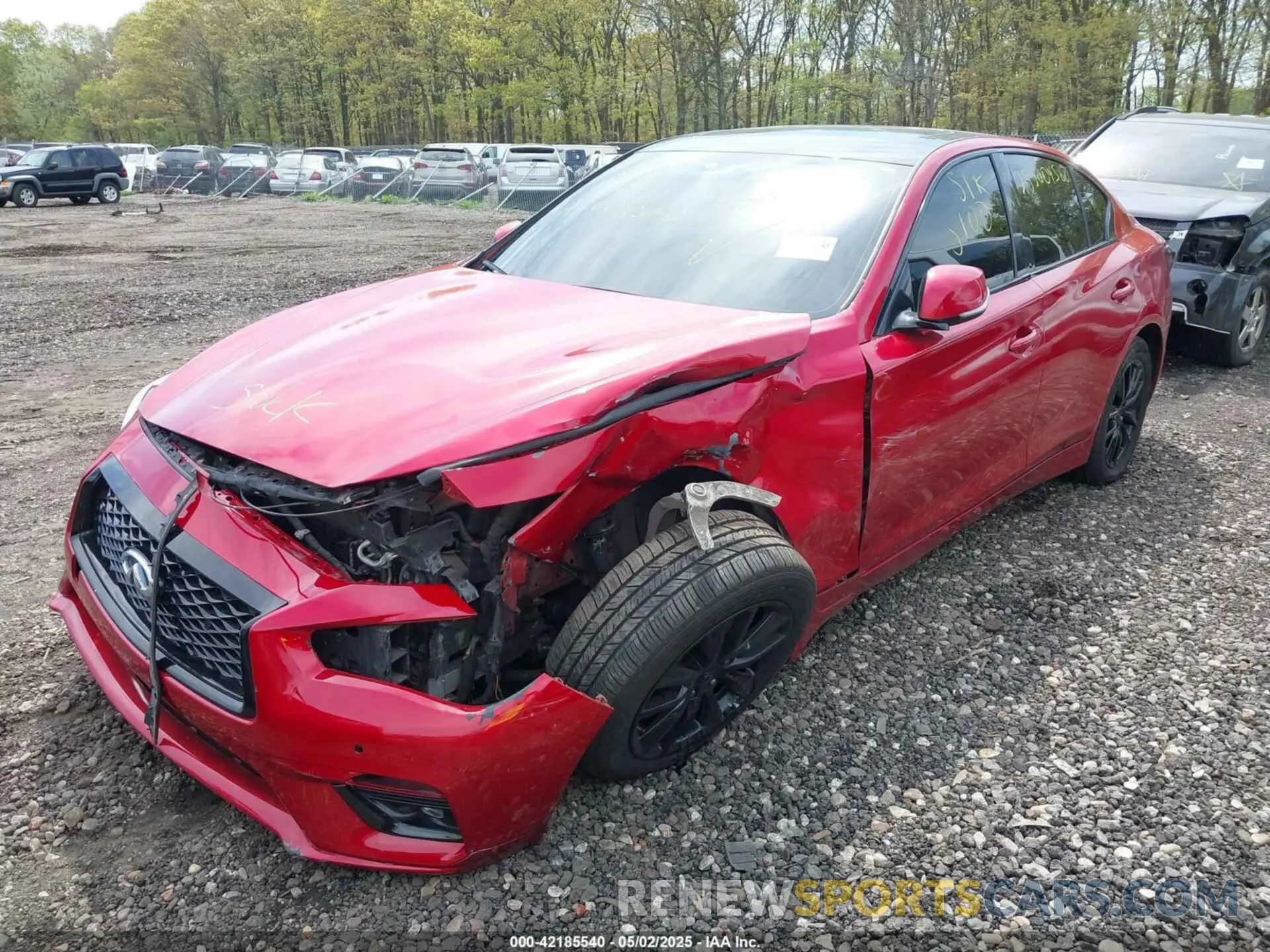2 Photograph of a damaged car JN1EV7BR8MM750534 INFINITI Q50 2021