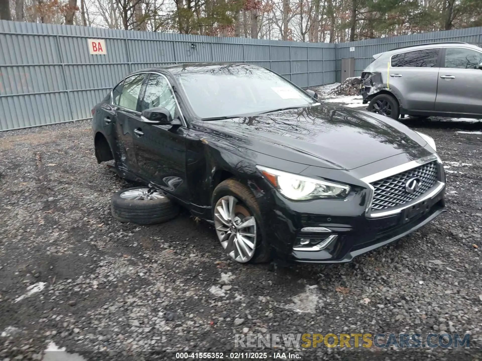 1 Photograph of a damaged car JN1EV7BR8MM755409 INFINITI Q50 2021