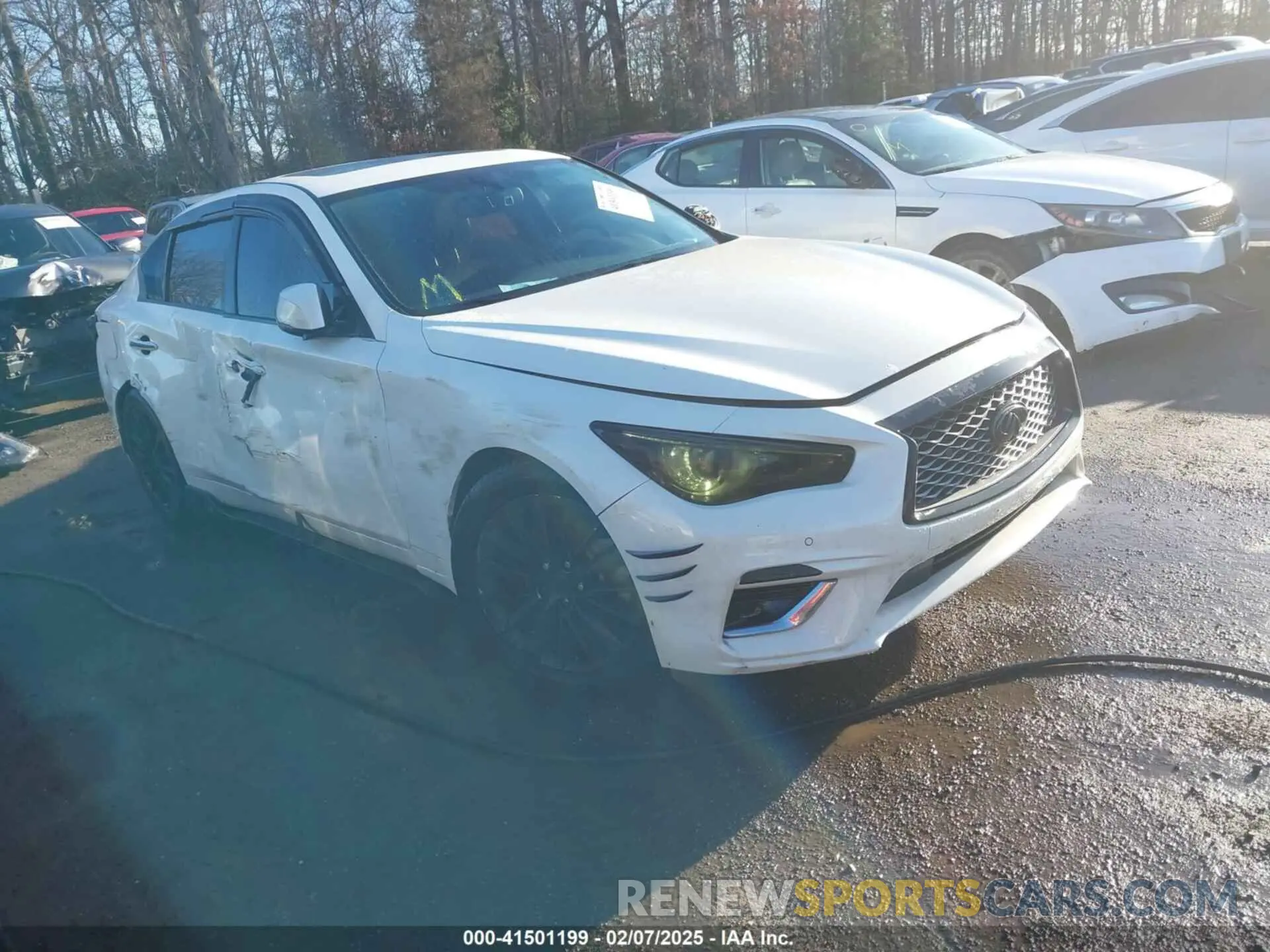 1 Photograph of a damaged car JN1EV7BR9MM750333 INFINITI Q50 2021