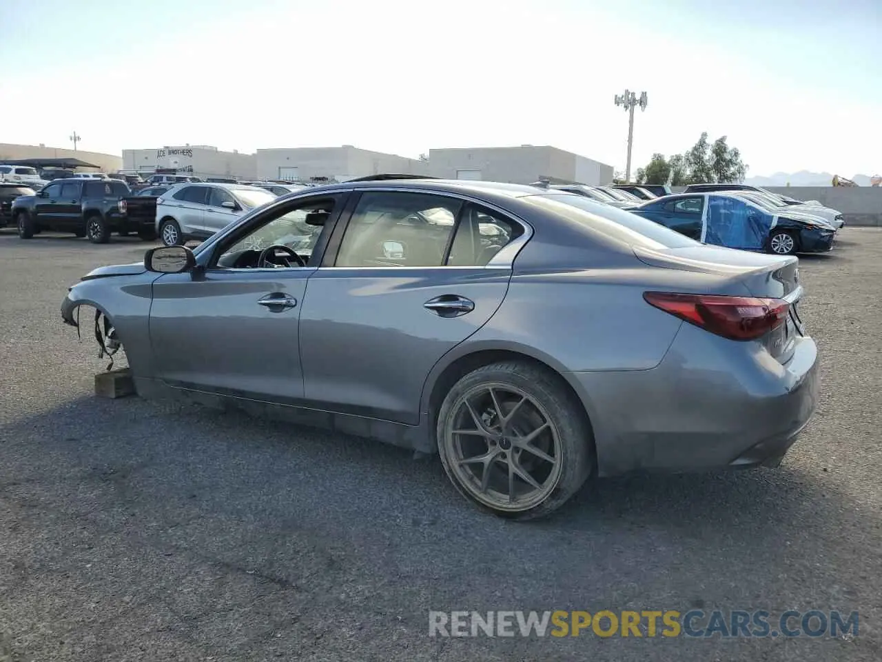 2 Photograph of a damaged car JN1EV7BR9MM753149 INFINITI Q50 2021