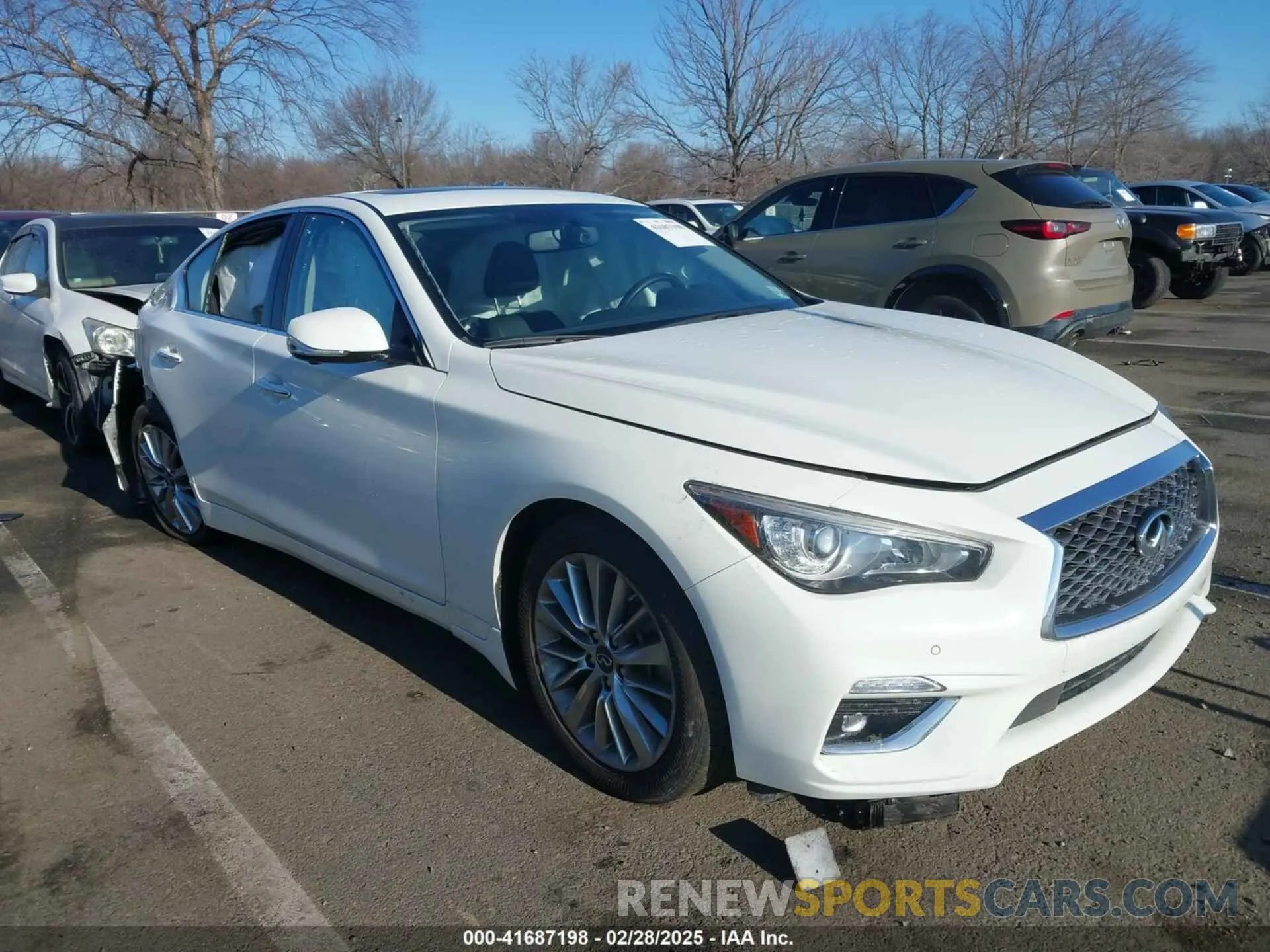 1 Photograph of a damaged car JN1EV7BR9MM754818 INFINITI Q50 2021