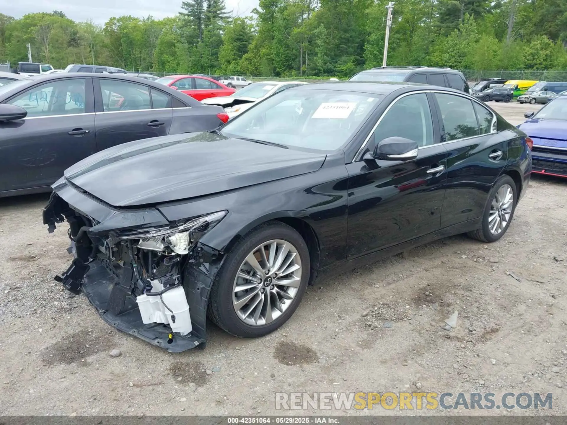 2 Photograph of a damaged car JN1EV7BR9MM754947 INFINITI Q50 2021