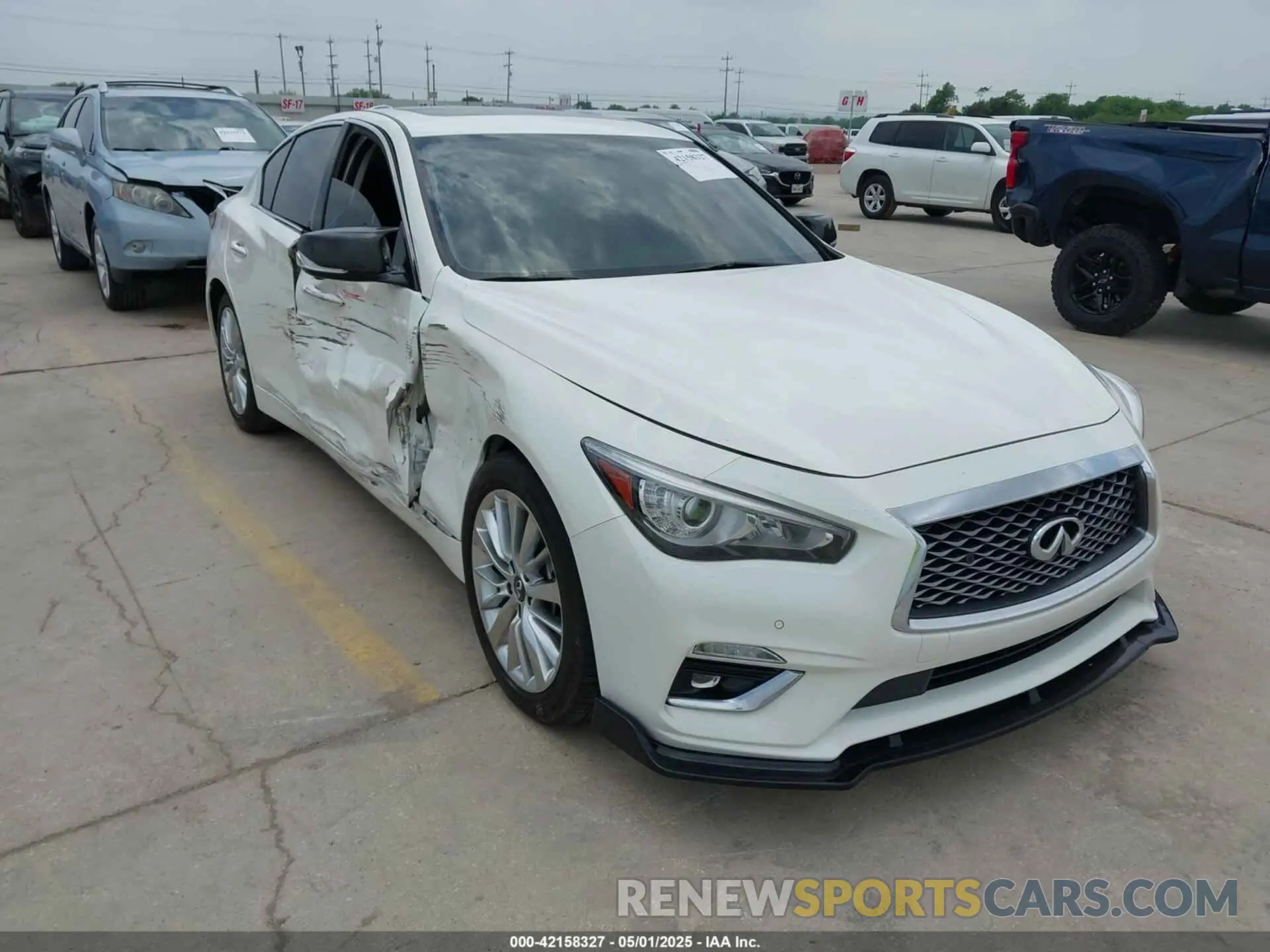1 Photograph of a damaged car JN1EV7BRXMM752446 INFINITI Q50 2021