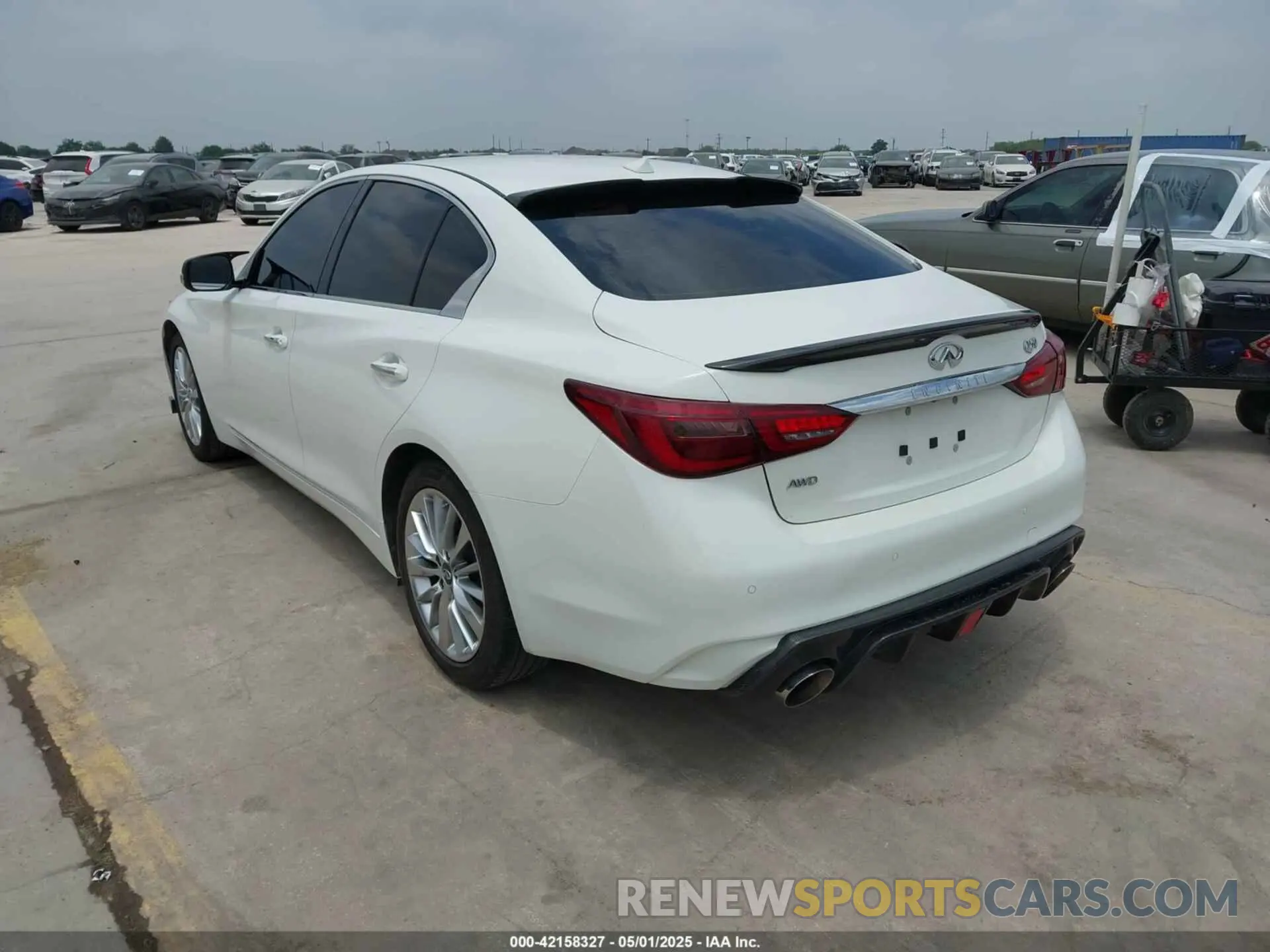 3 Photograph of a damaged car JN1EV7BRXMM752446 INFINITI Q50 2021