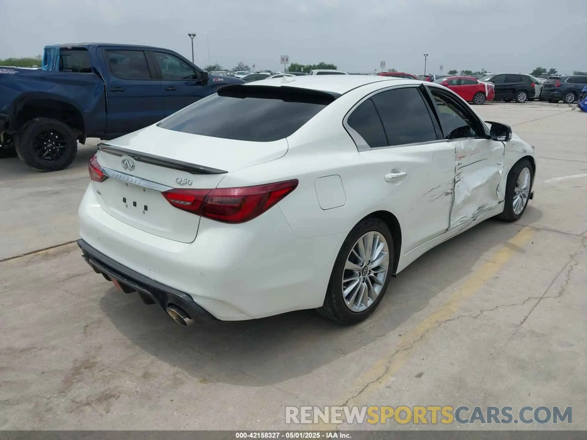 4 Photograph of a damaged car JN1EV7BRXMM752446 INFINITI Q50 2021