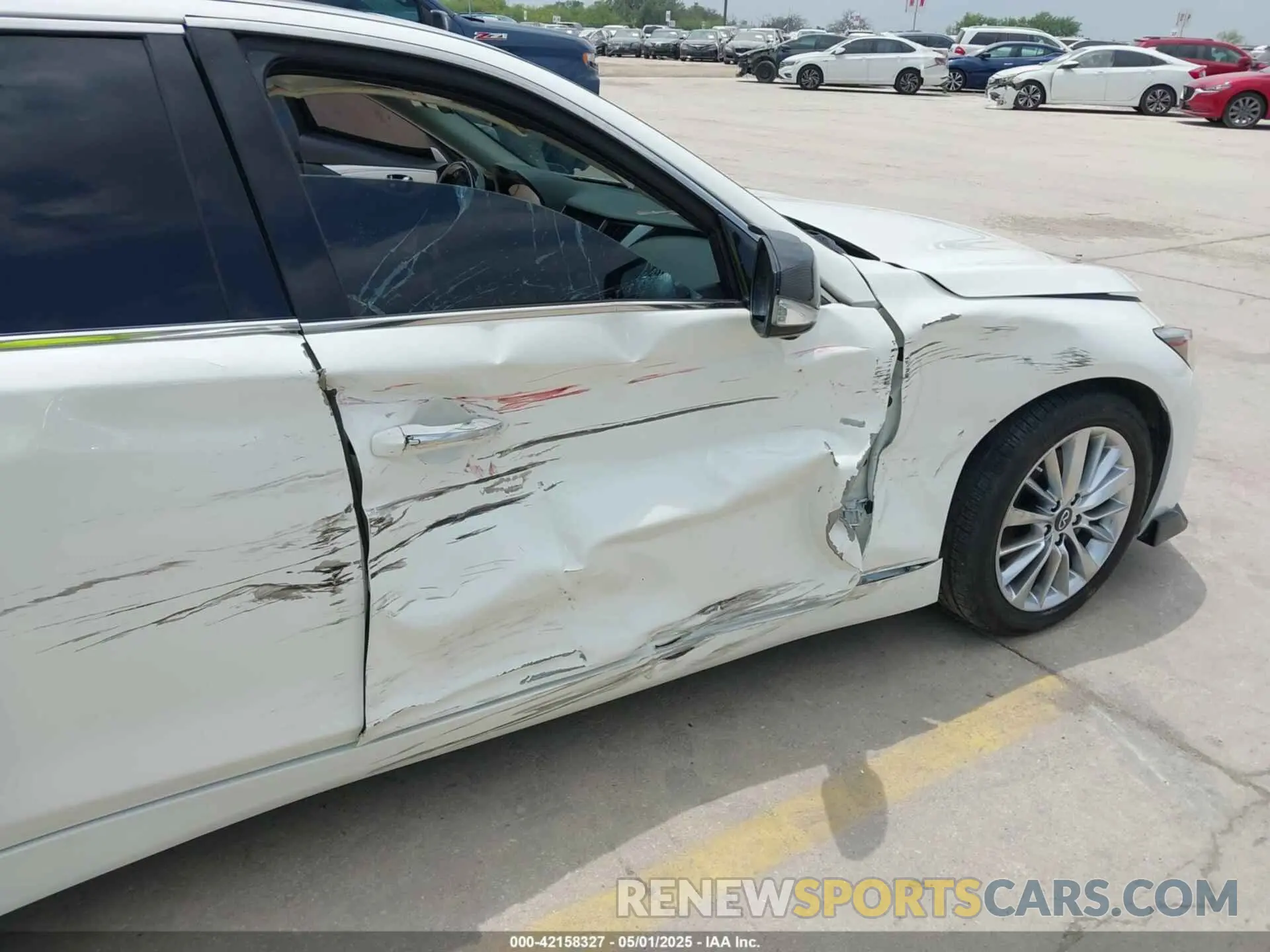 6 Photograph of a damaged car JN1EV7BRXMM752446 INFINITI Q50 2021