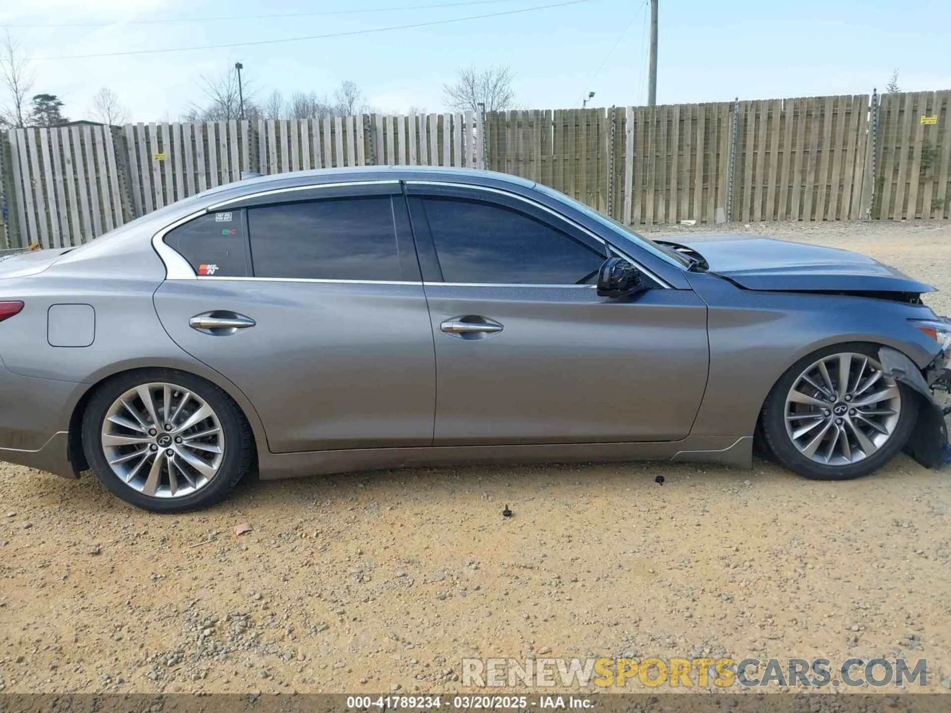 13 Photograph of a damaged car JN1EV7BRXMM755136 INFINITI Q50 2021