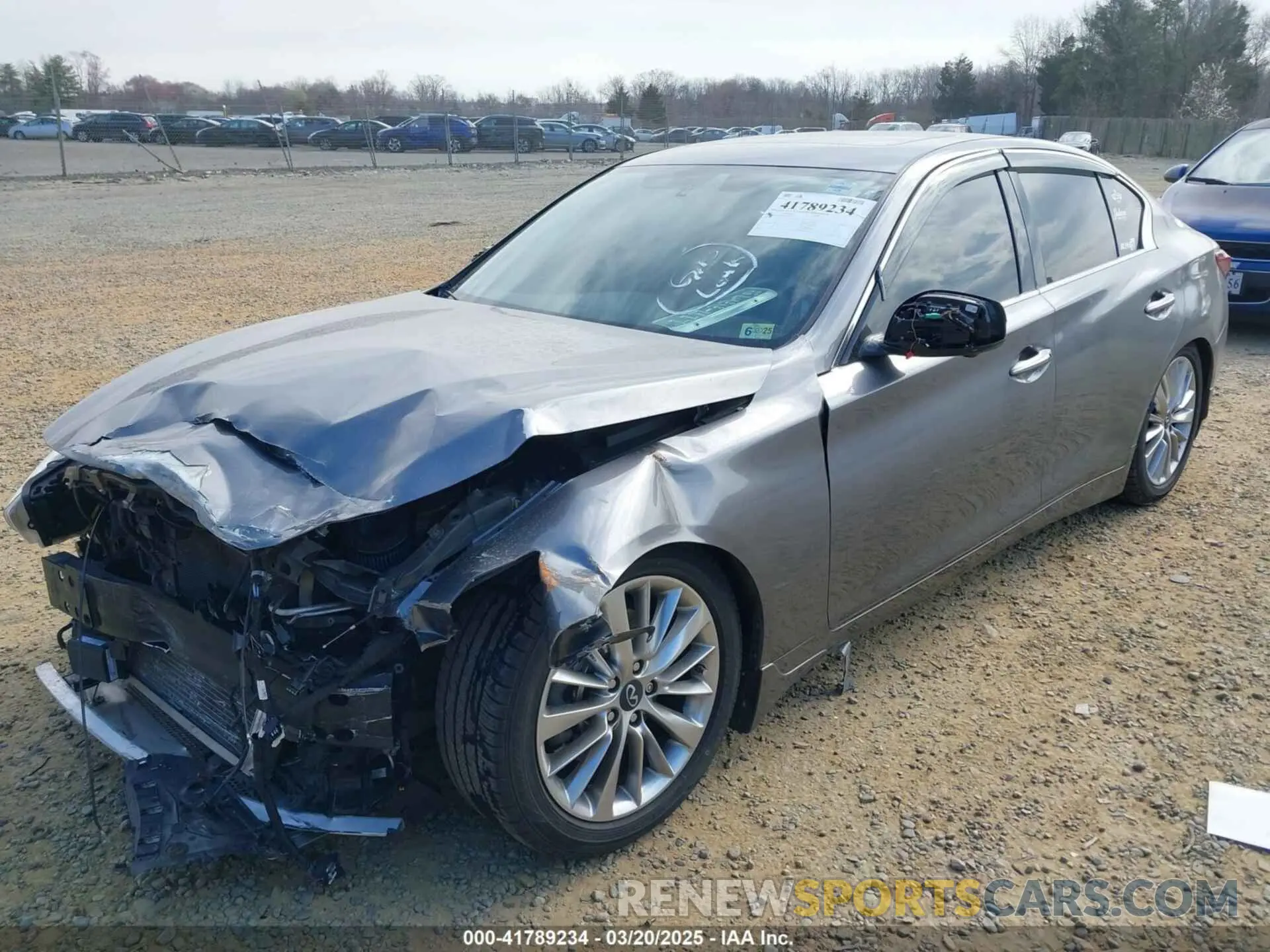 2 Photograph of a damaged car JN1EV7BRXMM755136 INFINITI Q50 2021