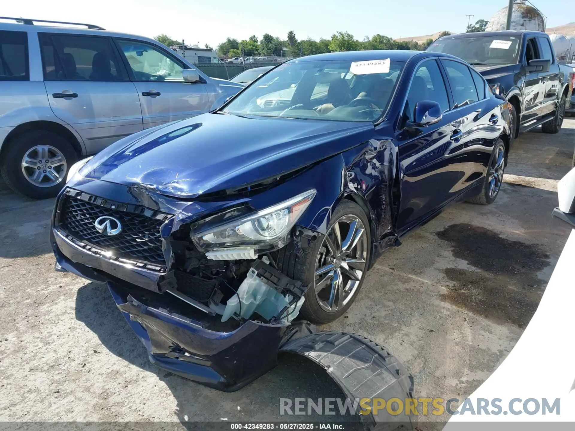 2 Photograph of a damaged car JN1EV7CP3MM707717 INFINITI Q50 2021
