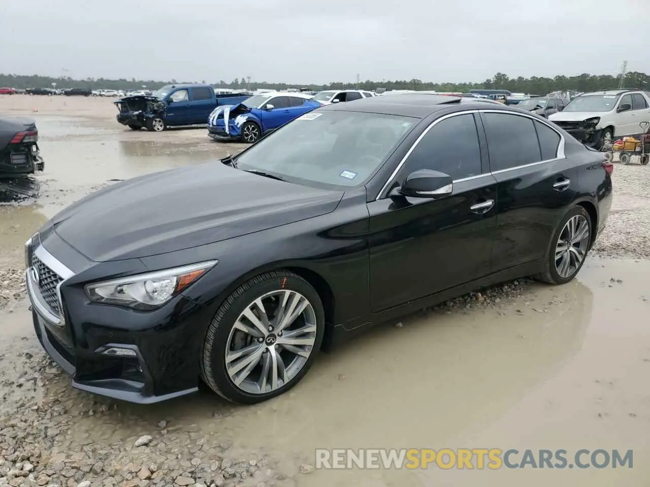 1 Photograph of a damaged car JN1EV7CP7MM700320 INFINITI Q50 2021