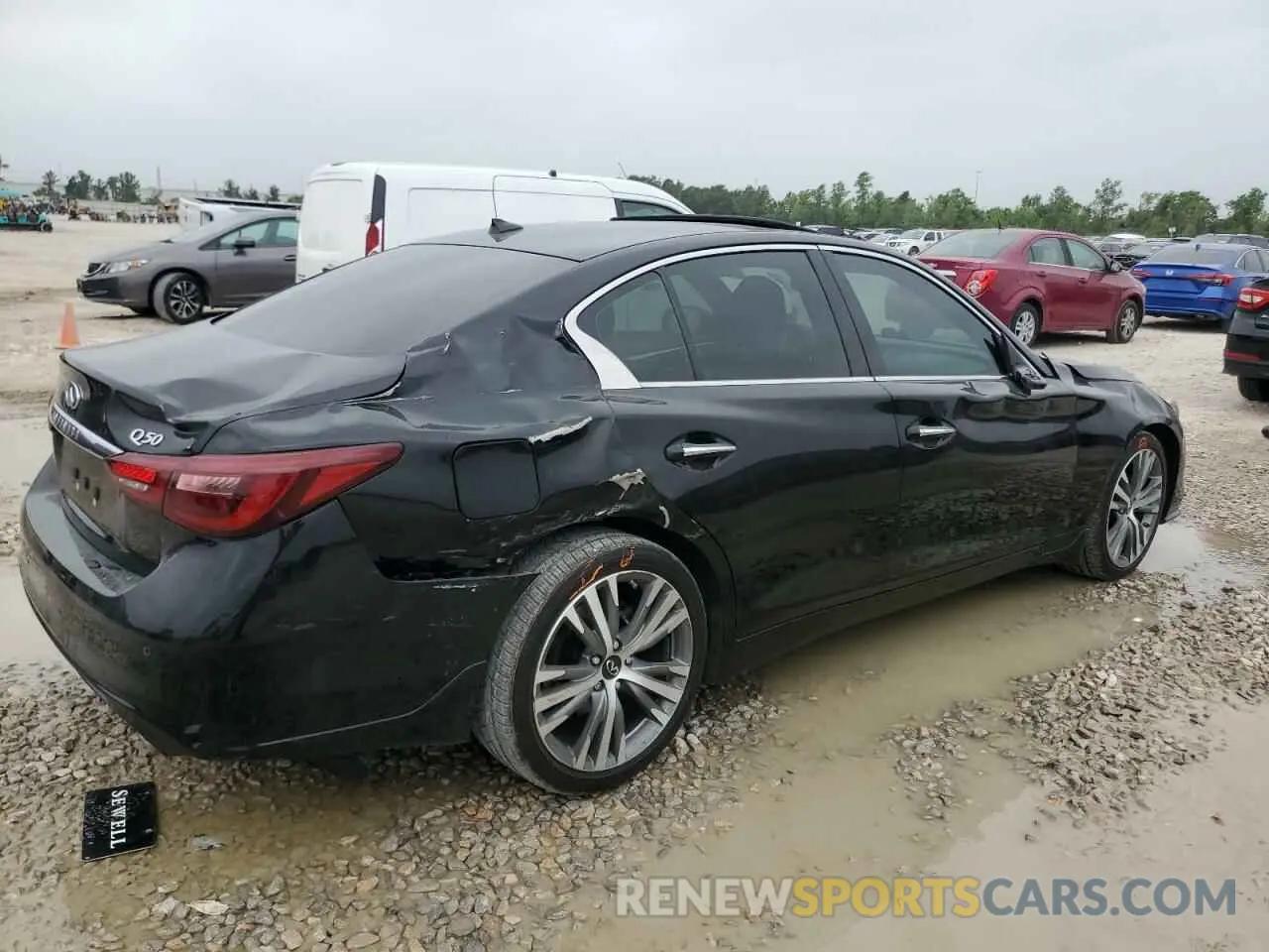 3 Photograph of a damaged car JN1EV7CP7MM700320 INFINITI Q50 2021