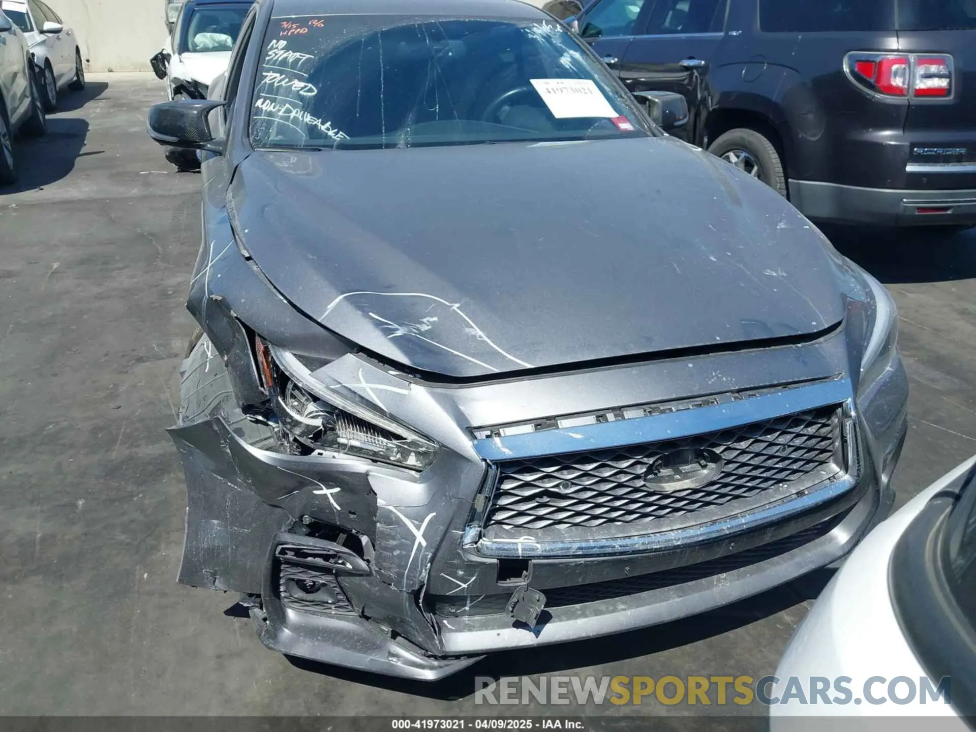 12 Photograph of a damaged car JN1EV7CP9MM702179 INFINITI Q50 2021