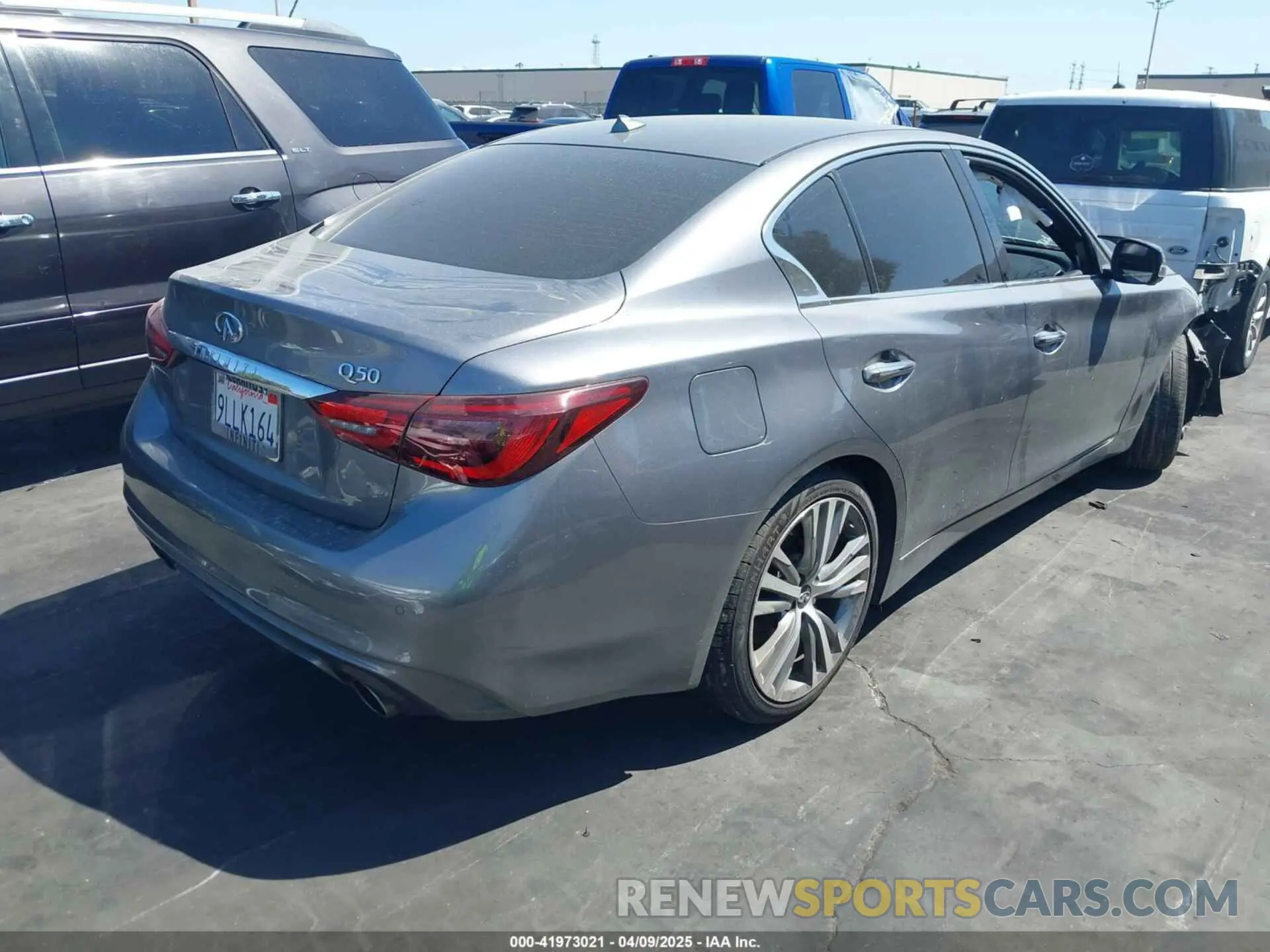 4 Photograph of a damaged car JN1EV7CP9MM702179 INFINITI Q50 2021