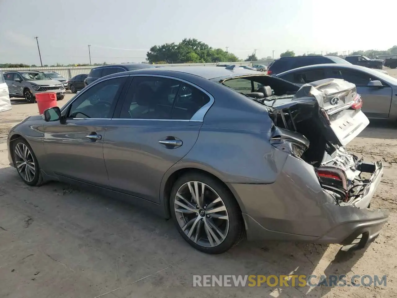 2 Photograph of a damaged car JN1EV7CP9MM703669 INFINITI Q50 2021