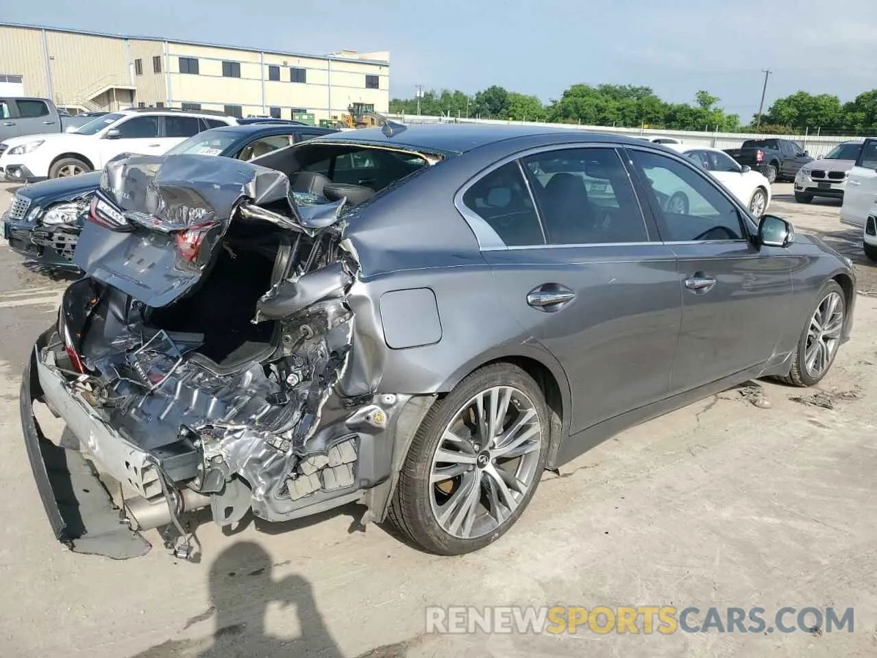 3 Photograph of a damaged car JN1EV7CP9MM703669 INFINITI Q50 2021