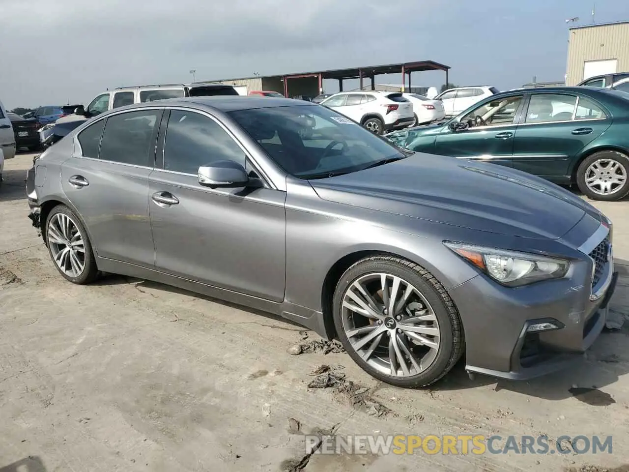 4 Photograph of a damaged car JN1EV7CP9MM703669 INFINITI Q50 2021