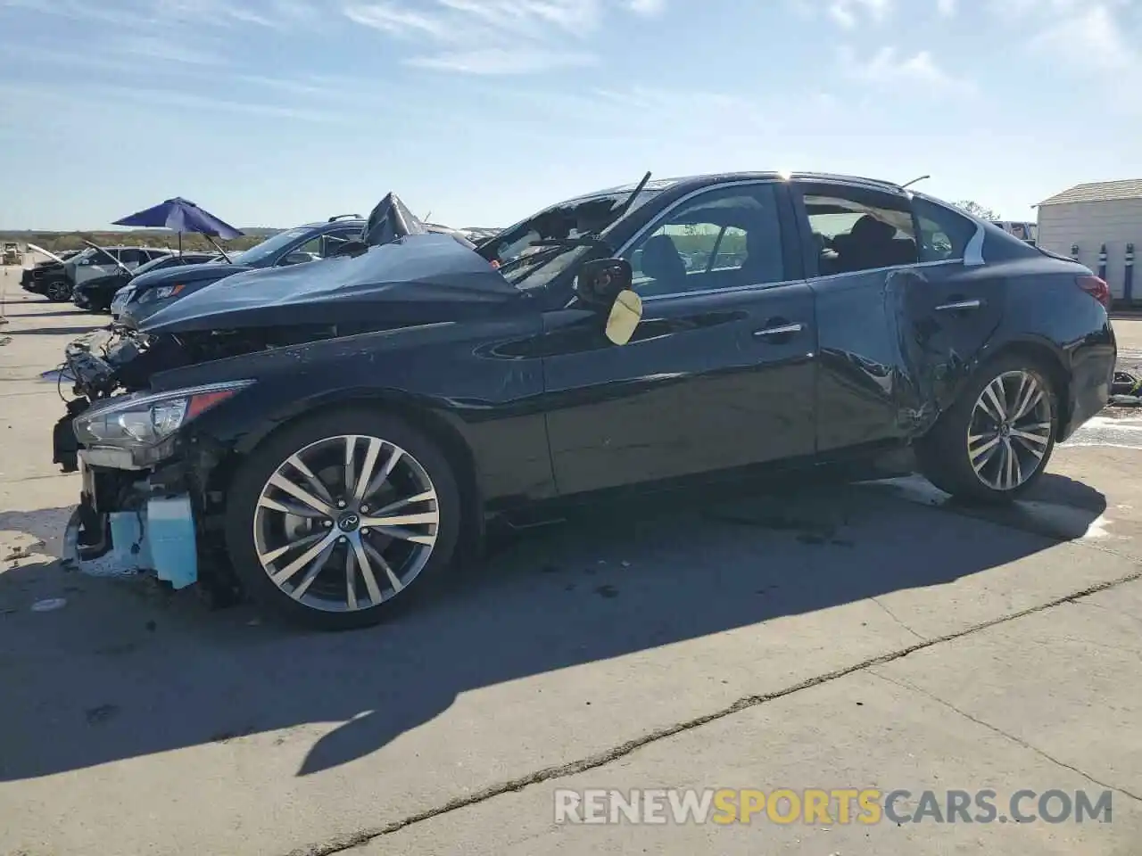 1 Photograph of a damaged car JN1EV7CPXMM700442 INFINITI Q50 2021