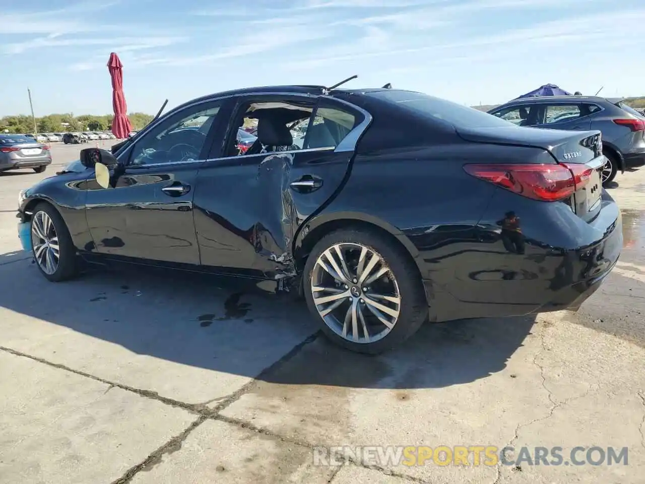 2 Photograph of a damaged car JN1EV7CPXMM700442 INFINITI Q50 2021