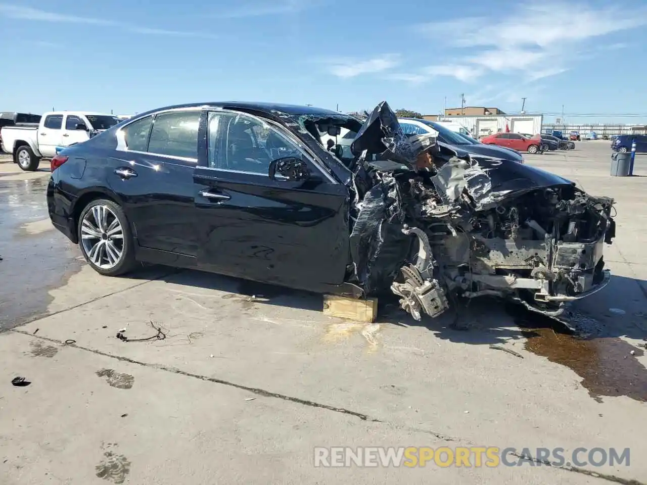 4 Photograph of a damaged car JN1EV7CPXMM700442 INFINITI Q50 2021