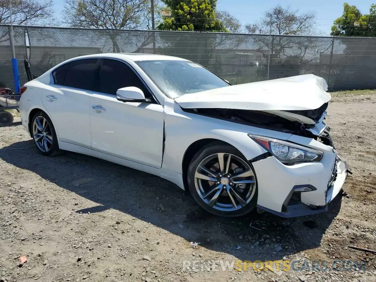 4 Photograph of a damaged car JN1EV7CPXMM705687 INFINITI Q50 2021