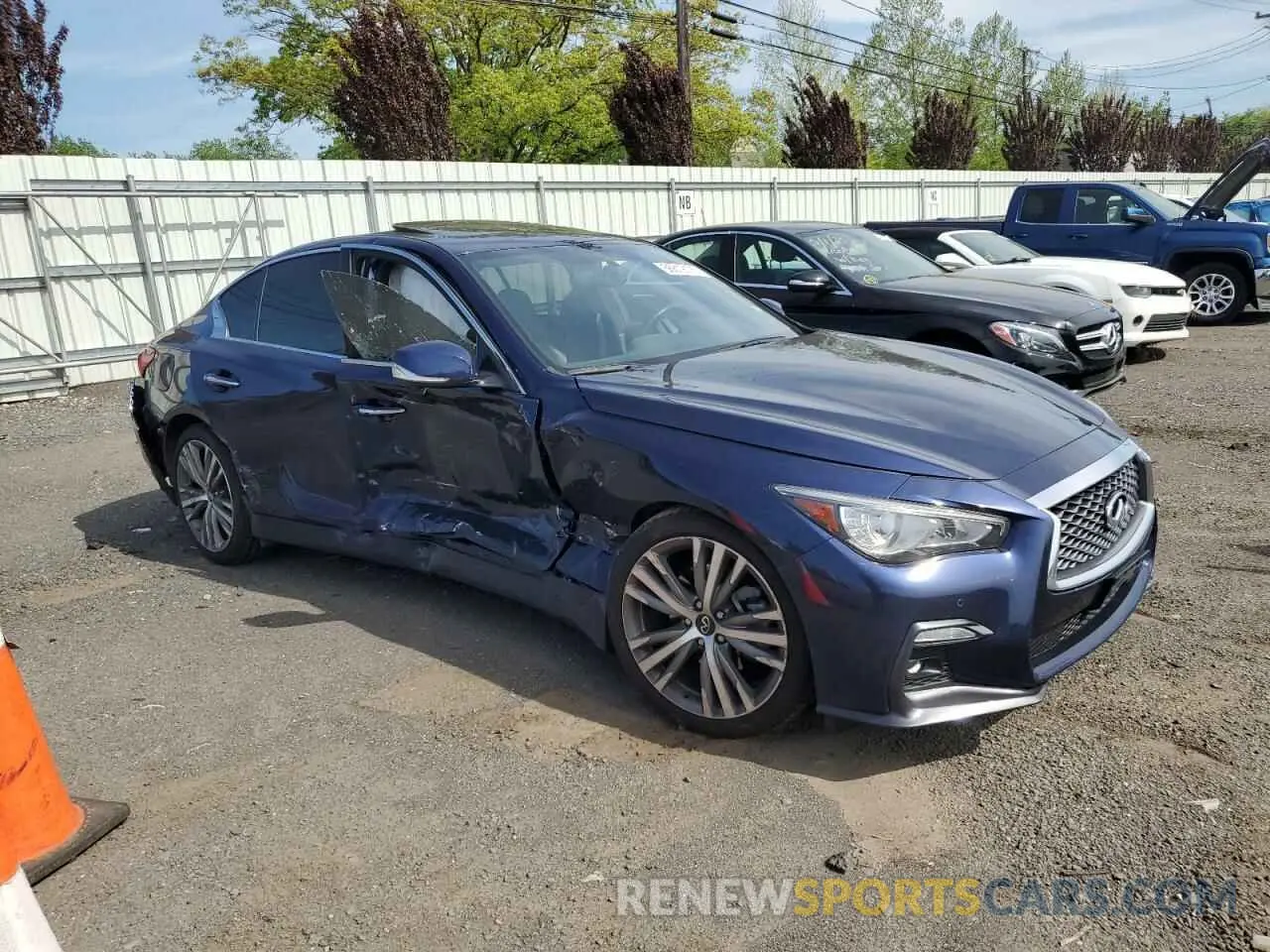 4 Photograph of a damaged car JN1EV7CR1MM752513 INFINITI Q50 2021